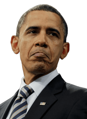 Not Bad Obama Face Transparent Background PNG