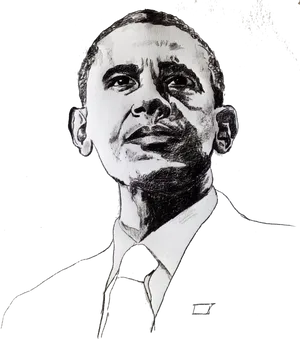 Barack Obama Illustration PNG Image