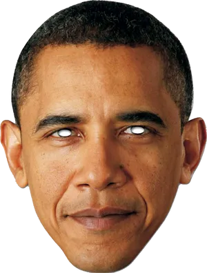 Barack Obama Portrait Smiling PNG Image