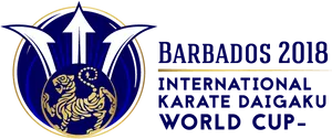 Barbados2018 Karate Daigaku World Cup Logo PNG Image