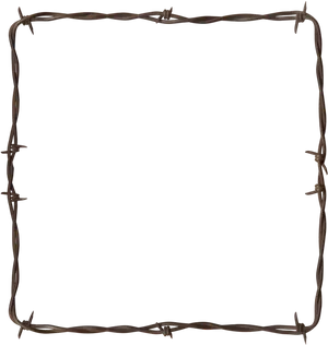 Barbed Wire Frame Border PNG Image