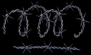 Barbed Wire Illustration PNG image with transparent background