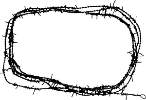 Barbwire Frame Png, Transparent Png PNG