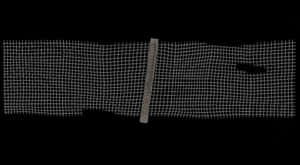 Barbed Wire Segment Against Black Background PNG image with transparent background