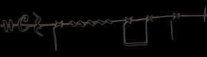 Barbed Wire Silhouette PNG image with transparent background