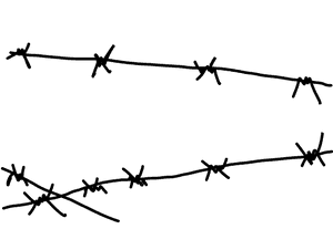 Barbed Wire Silhouette PNG