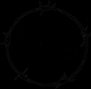 Barbed Wire Silhouette PNG image with transparent background