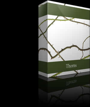 Barbed Wire Thorns Product Box Design PNG image with transparent background