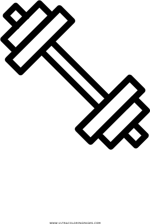 Barbell Icon Outline PNG image with transparent background