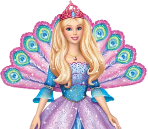 Barbie Peacock Princess Image PNG Image