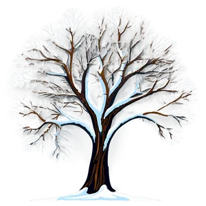 Bare Tree In Snow Png 06282024 PNG Image