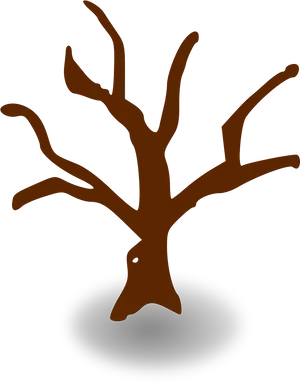 Bare Tree Silhouette PNG Image