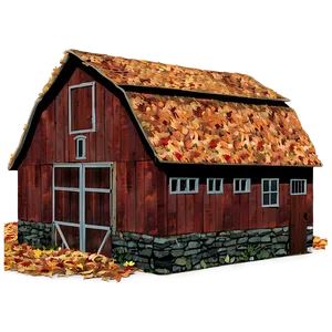 Barn Amongst Autumn Leaves Png 06122024 PNG Image