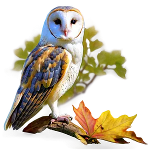 Barn Owl In Autumn Png 76 PNG Image