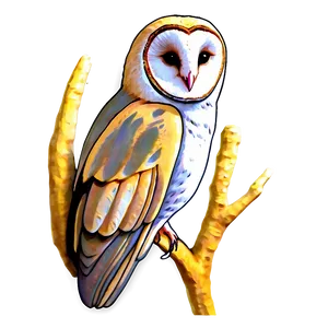 Barn Owl In Twilight Png Jyt PNG Image