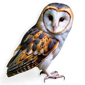 Barn Owl Looking Back Png 06252024 PNG Image