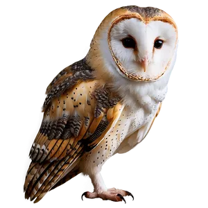 Barn Owl Tilted Head Png Isd PNG Image