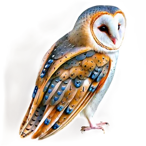 Barn Owl With Open Wings Png Hup PNG Image