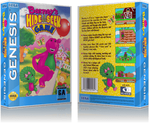 Sega Genesis Barney's Hide & Seek Game Sega Megadrive, HD Png Download PNG image with transparent background