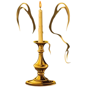 Baroque Candlestick Illustration Png Nsy84 PNG Image