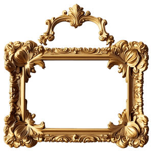 Baroque Gold Frame PNG   27 PNG