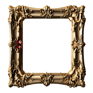 Baroque Gold Frame PNG   psc24 PNG with transparent background