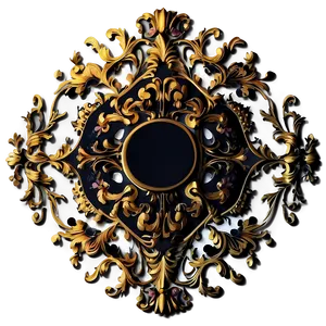 Baroque Print Png Hen PNG Image