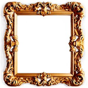Baroque Style Mirror Frame PNG dkg79 PNG