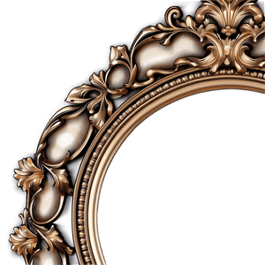 Baroque Style Picture Frame PNG 05042024 PNG