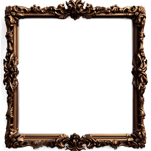 Baroque Style Picture Frame PNG 24 PNG