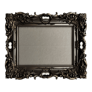 Baroque Style Picture Frame PNG krp PNG