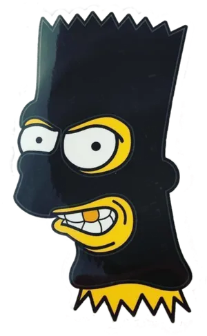 Bart Simpson Character Graphic PNG Image