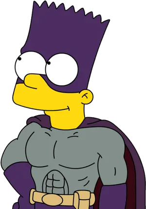 Bart Simpson Superhero Costume PNG Image