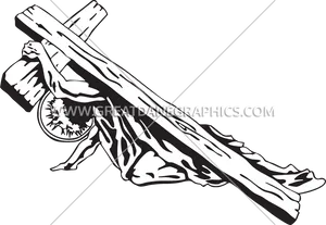 Baseball Bat Cross Graphic PNG Image