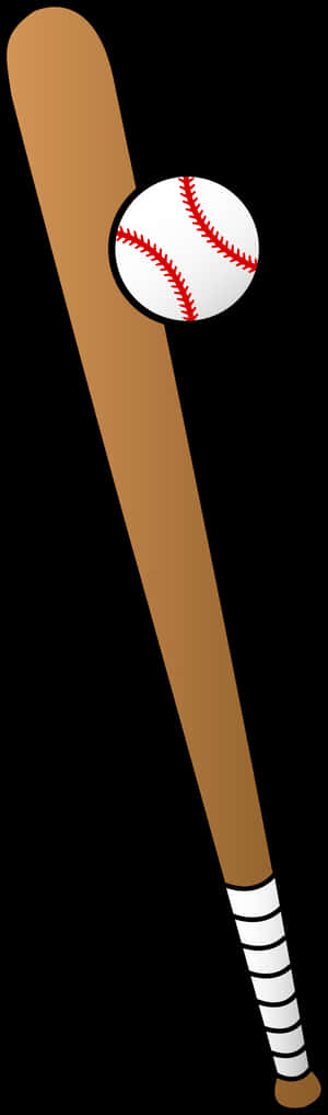 Baseball Batand Ball Graphic PNG with transparent background