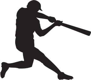 Baseball_ Batter_ Silhouette PNG Image