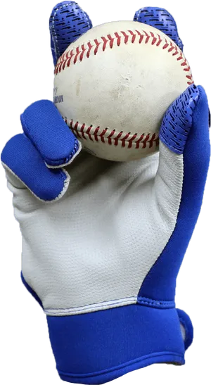 Baseball Catchin Blue Gloves PNG Image