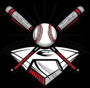 Baseball Emblem Graphic PNG image with transparent background