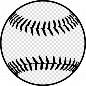 Baseball Stitches Graphic PNG Image