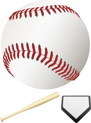 Baseballand Equipment Illustration PNG Image