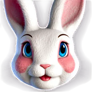 Bashful Bunny Face Png Exc PNG Image