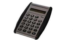 Basic Black Calculator PNG image with transparent background