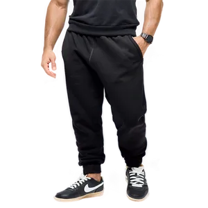 Basic Black Sweatpants Png 54 PNG Image