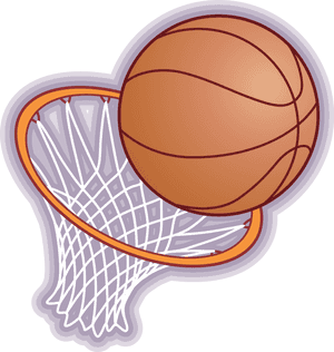 Transparent Basketball Net Clipart - Cartoon Basketball Hoop, HD Png Download PNG image with transparent background