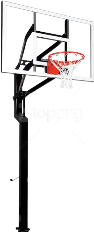 Basketball Hoop Standing Isolated.png PNG Image