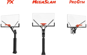 Basketball Hoop Systems Comparison PNG Image