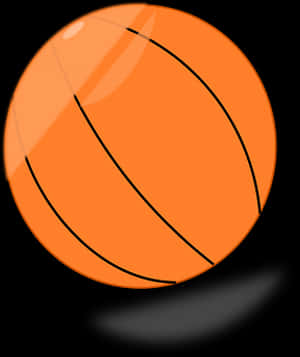 Basketball Icon Graphic PNG image with transparent background