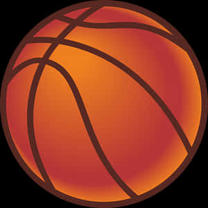 Basketball Icon Graphic PNG image with transparent background