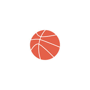 Basketball Icon Simple Design PNG image with transparent background