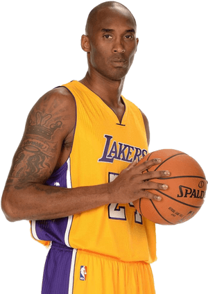 Basketball Legendin Lakers Uniform PNG image with transparent background